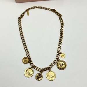 stella and dot ~ heritage gold coins charm necklace